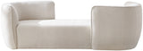 Hilton Boucle Fabric Chaise Lounge - Stylish Contemporary Seating for Cozy Living Spaces