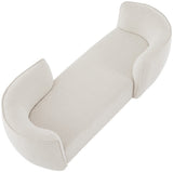 Hilton Boucle Fabric Chaise Lounge - Stylish Contemporary Seating for Cozy Living Spaces