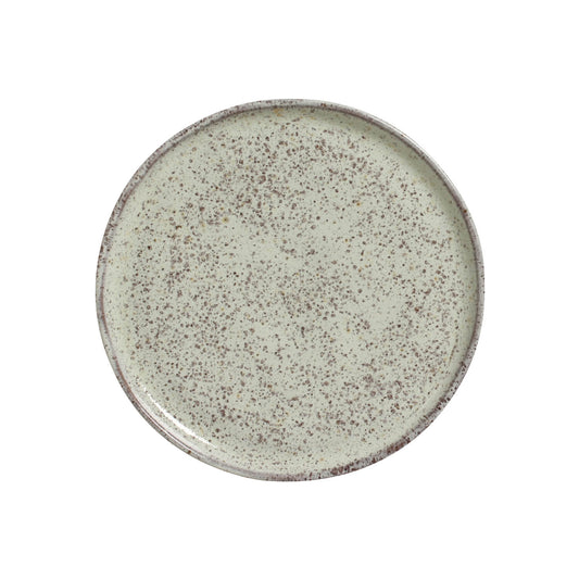 BREAD PLATE STONEWARE Ø 6.1x0.63" PISTACHE