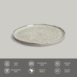 BREAD PLATE STONEWARE Ø 6.1x0.63" PISTACHE