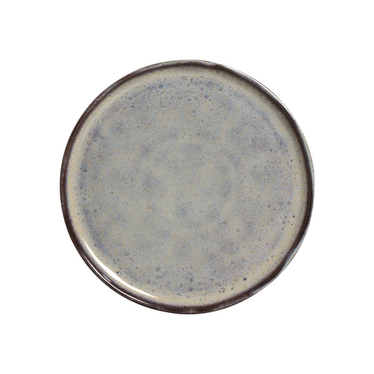 BREAD PLATE STONEWARE Ø 6.1x0.63" TOURMALINE