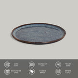 BREAD PLATE STONEWARE Ø 6.1x0.63" TITANIUM