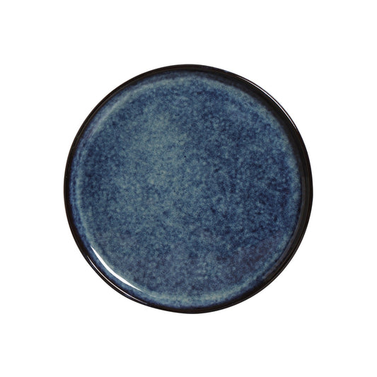 BREAD PLATE STONEWARE Ø 15.5x1.6CM DENIM