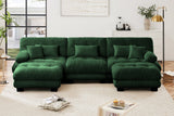 CLOUDIES 134" 3 Seater Sofa with 2 Ottomans