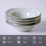 DEEP RIM PLATE STONEWARE Ø 7.48x2.17" PISTACHE