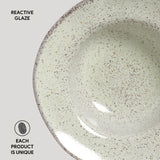 DEEP RIM PLATE STONEWARE Ø 7.48x2.17" PISTACHE