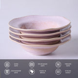 DEEP RIM PLATE STONEWARE Ø 7.48x2.17" LITCHI