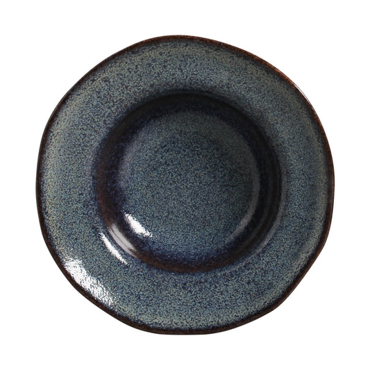 DEEP RIM PLATE STONEWARE Ø 7.48x2.17" TITANIUM