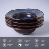 DEEP RIM PLATE STONEWARE Ø 7.48x2.17" TITANIUM