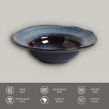 DEEP RIM PLATE STONEWARE Ø 7.48x2.17" DENIM