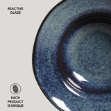 DEEP RIM PLATE STONEWARE Ø 7.48x2.17" DENIM