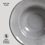 DEEP RIM PLATE STONEWARE Ø 7.48x2.17" DUST
