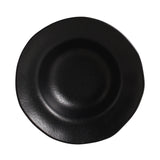 DEEP RIM PLATE STONEWARE Ø 7.48x2.17" MATTE BLACK