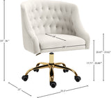 Arden Velvet Upholstered Office Chair