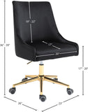 Karina Velvet Upholstered Office Chair
