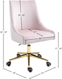 Karina Velvet Upholstered Office Chair