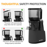 Cold Press Juicer with 5.9" Wide Feed Chute, Slow Juicer