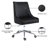 Karina Velvet Upholstered Office Chair