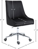 Karina Velvet Upholstered Office Chair