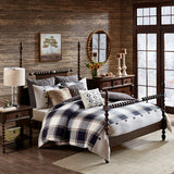 Cabin Plaid Comforter/Duvet Cover Set with Removable Insert