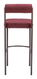 Livorno Barstool (Set of 2) Red & Bronze