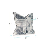 Prisma Navy 24x24 Poly Filled Pillow