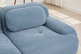 MIA 117'' 3-Seater Sofa with 3 Ottomans