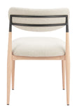 Equinox Armless Dining Chair (Set of 2) Oyster Gray & Natural