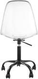 Clarion Lucite Seat And Metal Base Office Chair