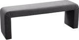 Minimalist Velvet Bench - Contemporary Stylish Seating for Mudroom, Bedroom, or Game Night Fun