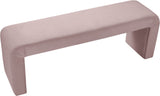 Minimalist Velvet Bench - Contemporary Stylish Seating for Mudroom, Bedroom, or Game Night Fun