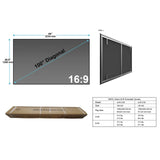 100''-150'' Lenticular Cinematic ALR Screen