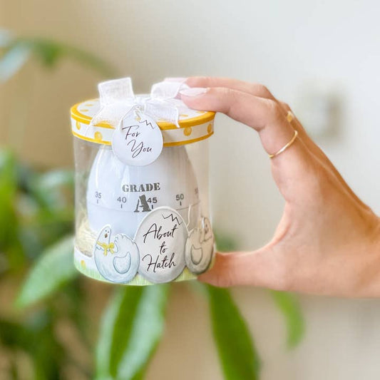 About To Hatch Kitchen Egg Timer Baby Shower Gift
