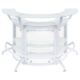 Dallas 3-piece Curved Freestanding Home Bar Cabinet White