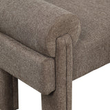 Stefano Bench - Chic Art Deco Polyester Fabric Bench for Cozy Entryway or Bedroom Seating Solution