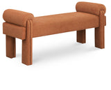 Stefano Bench - Chic Art Deco Polyester Fabric Bench for Cozy Entryway or Bedroom Seating Solution