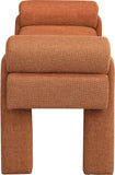 Stefano Bench - Chic Art Deco Polyester Fabric Bench for Cozy Entryway or Bedroom Seating Solution