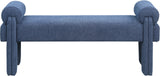 Stefano Bench - Chic Art Deco Polyester Fabric Bench for Cozy Entryway or Bedroom Seating Solution