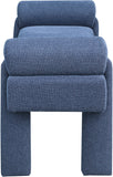 Stefano Bench - Chic Art Deco Polyester Fabric Bench for Cozy Entryway or Bedroom Seating Solution