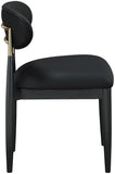 Riccio - Dining Side Chair (Set of 2) - Black And Gold Frame