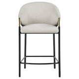 Chadwick Fabric Upholstered Counter Chair Beige (Set of 2)