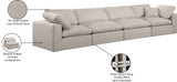 Comfy Modular Sofa - Stylish Linen Textured Design with Overstuffed Cushions for Ultimate Comfort