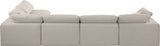 Comfy Modular Sectional Sofa in Rich Beige with Overstuffed Cushions for Ultimate Comfort & Style