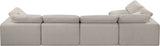 Comfy Modular Sectional Sofa in Rich Beige with Overstuffed Cushions for Ultimate Comfort & Style