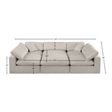 Comfy Modular Sectional Sofa - Stylish Adaptable Seating with Plush Down Feather Cushions & Support
