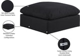 Comfy Fabric Upholstered Modular Ottoman
