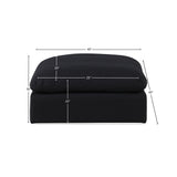 Comfy Fabric Upholstered Modular Ottoman