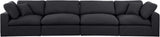 Comfy Modular Sofa - Stylish Linen Textured Design with Overstuffed Cushions for Ultimate Comfort