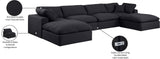 Comfy Modular Sectional - Luxurious Linen Fabric Seating with Plush Cushions for Ultimate Relaxation