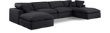 Comfy Modular Sectional - Luxurious Linen Fabric Seating with Plush Cushions for Ultimate Relaxation
